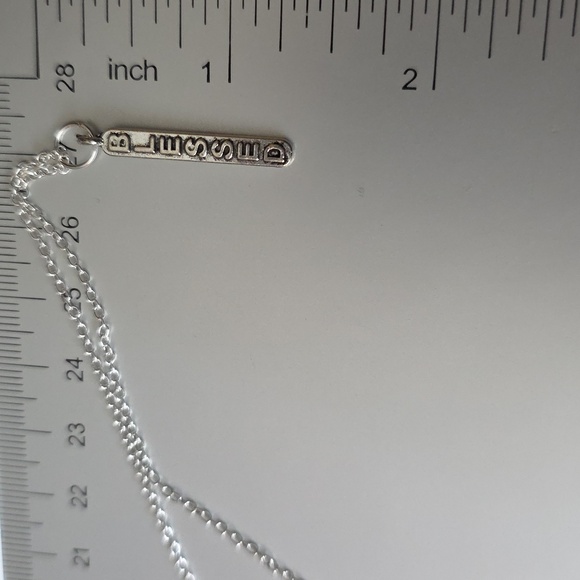 Blessed Charm necklace 925S Plate 18 INCH chain - Picture 3 of 4